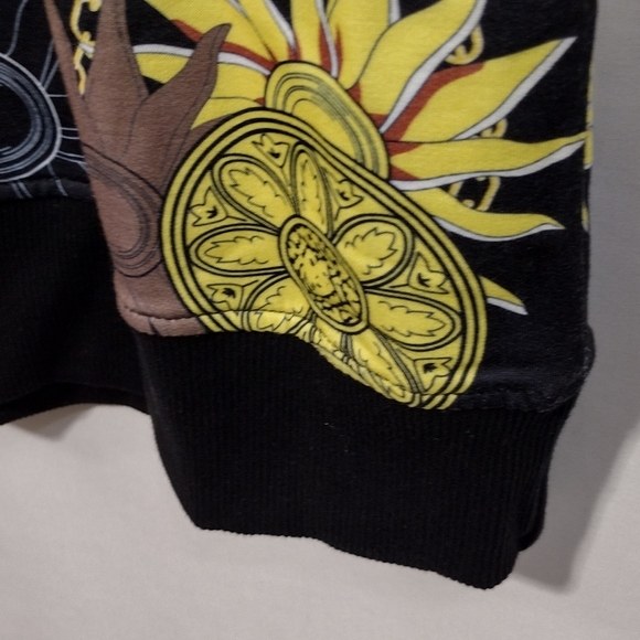 NWT Sergio Giovanni Floral Gold Chain Sweatshirt Men's 2XL Multicolor Boho Retro - Picture 4 of 8